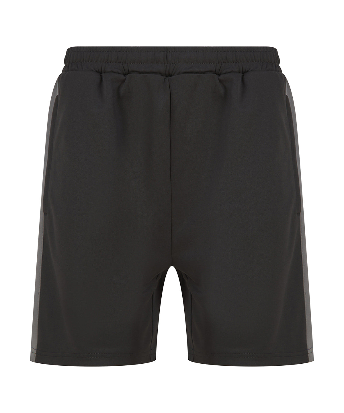 Knitted shorts with zip pockets - Black/Gunmetal
