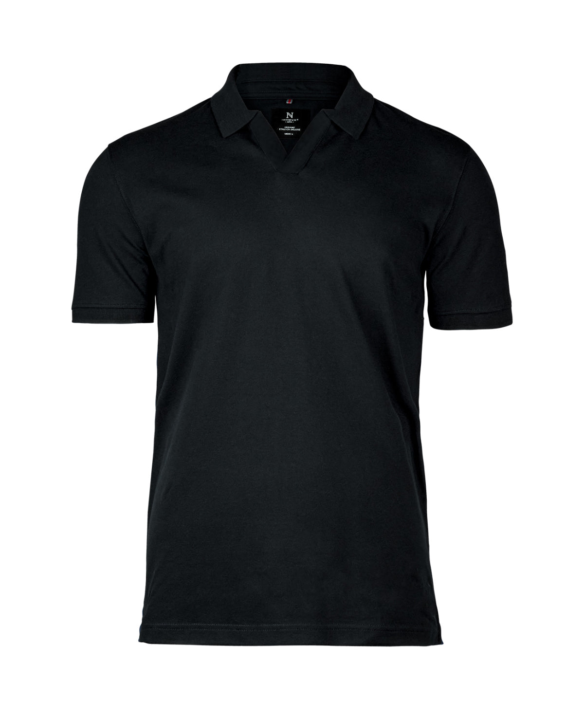 Harvard v-neck – stretch deluxe polo - Black