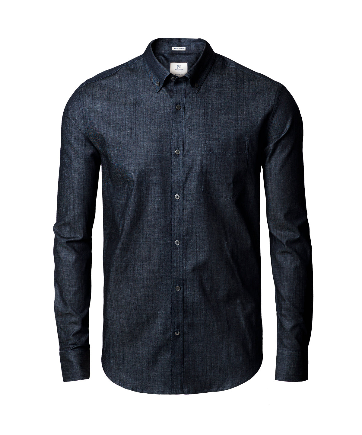 Torrance modern fit – raw and stylish denim shirt - Indigo Blue