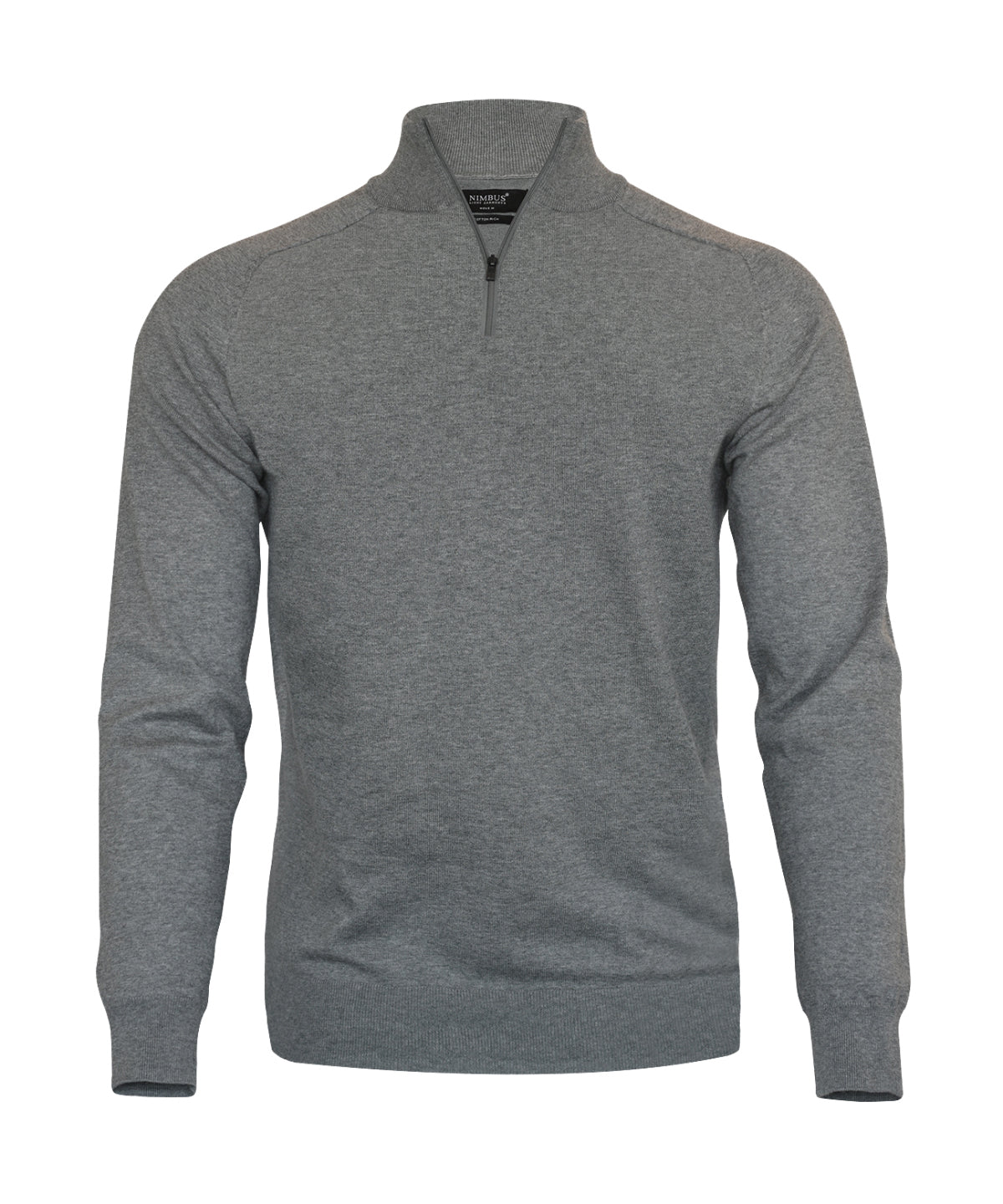 Brighton 1/4-zip  - Grey Melange