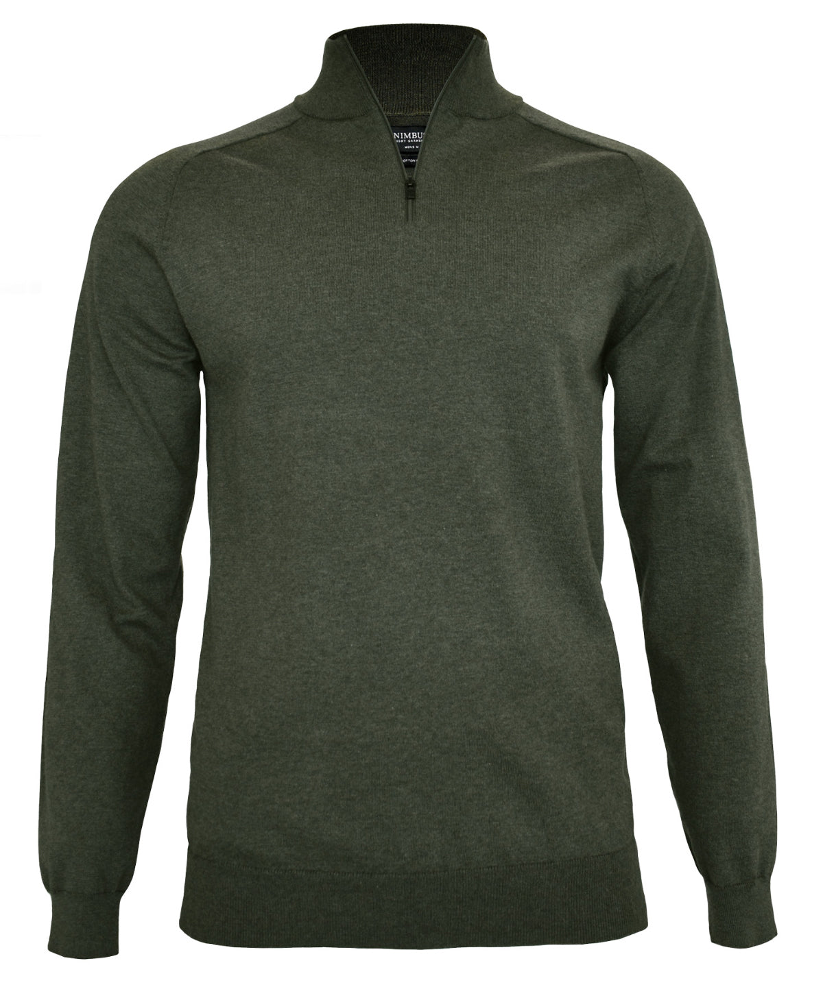Brighton 1/4-zip  - Olive Melange