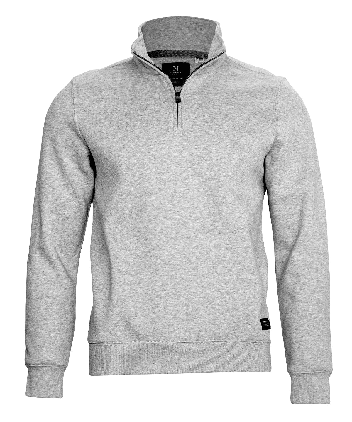Glendale unisex 1/4-zip sweatshirt - Grey Melange