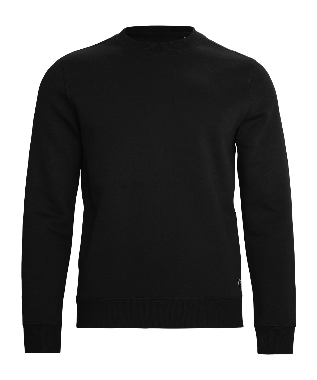 Trenton unisex round neck sweatshirt - Black