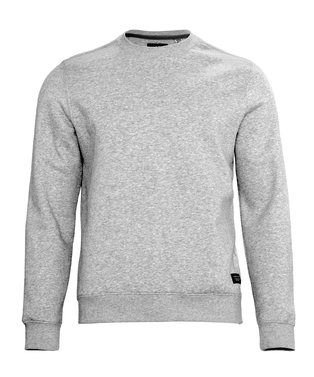 Trenton unisex round neck sweatshirt - Grey Melange