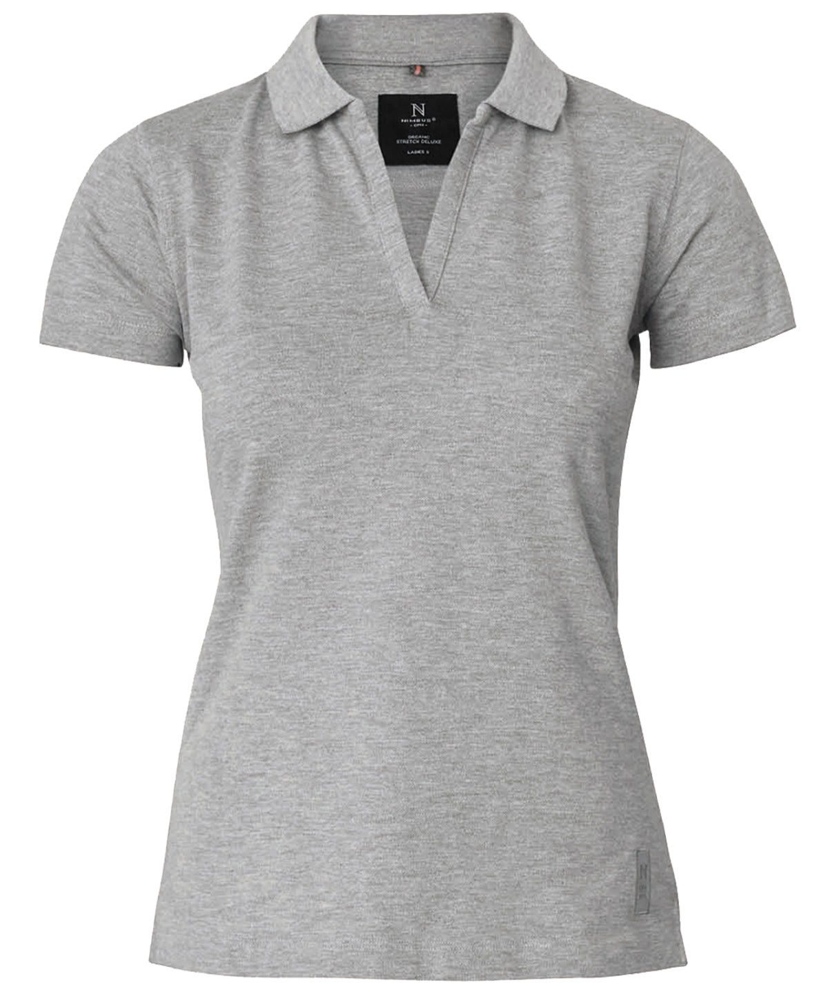 Women’s Harvard v-neck – stretch deluxe polo - Grey Melange