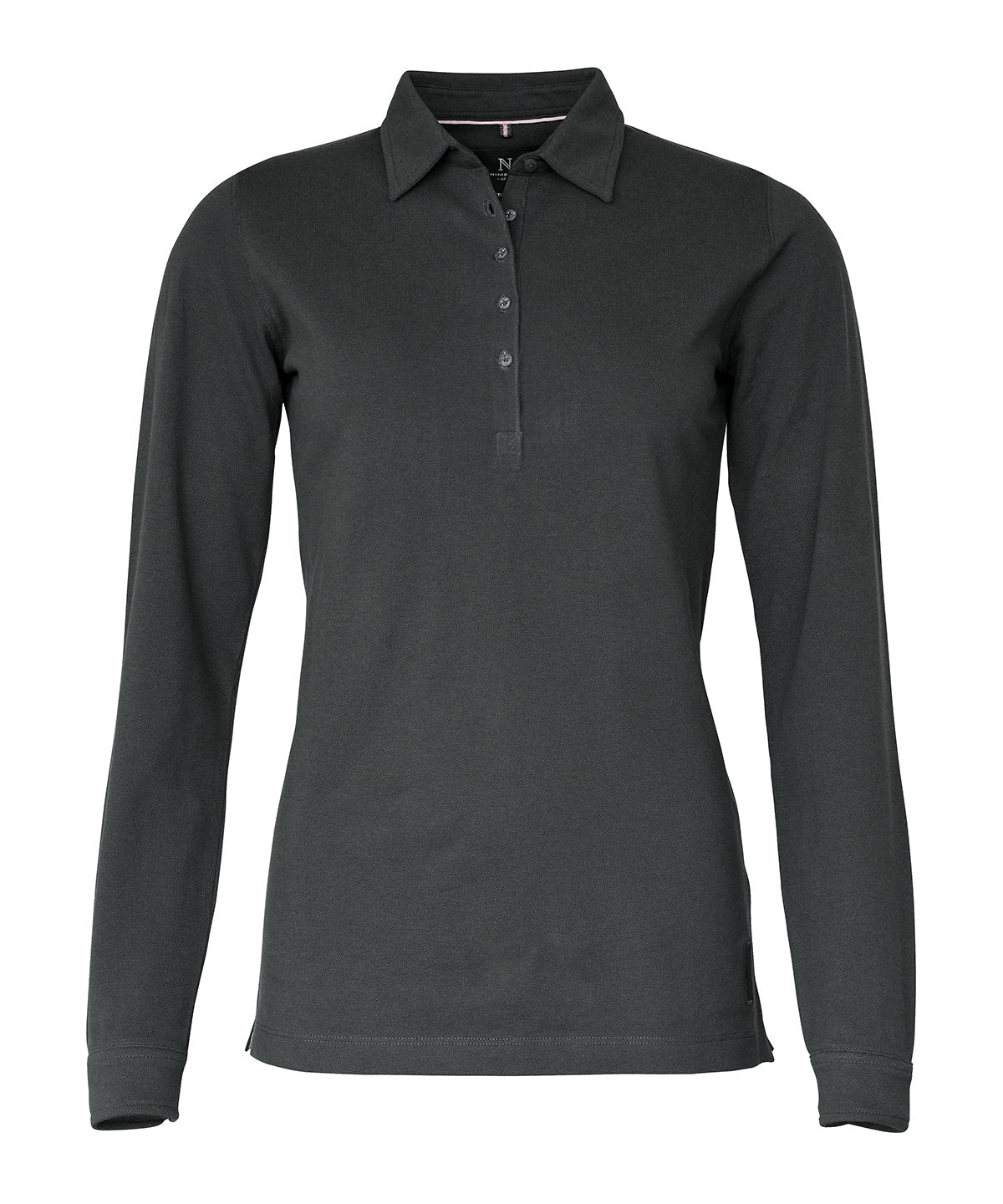 Women’s Carlington – deluxe long sleeve polo - Charcoal