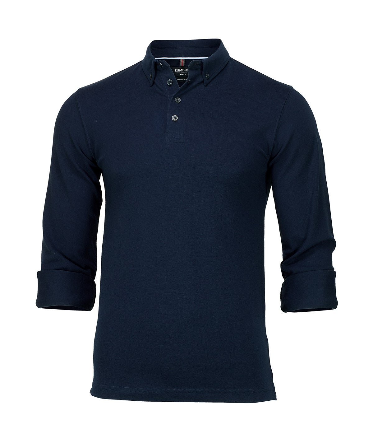 Carlington – deluxe long sleeve polo - Dark Navy