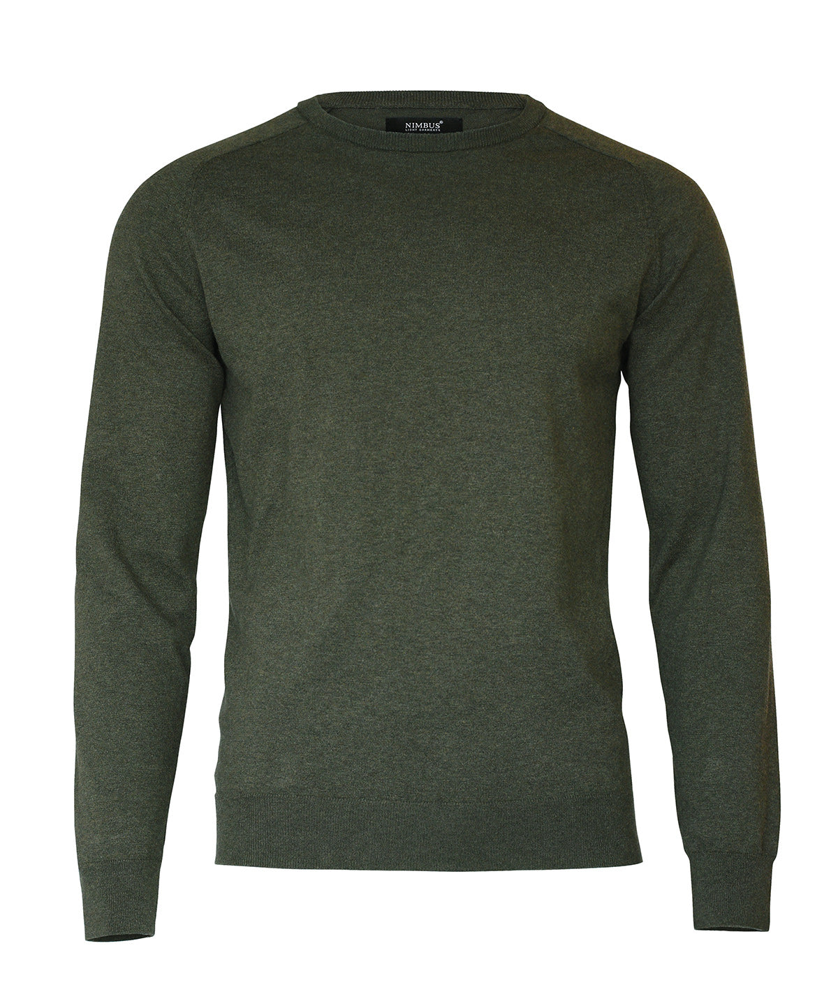 Brighton – elegant round neck - Olive Melange