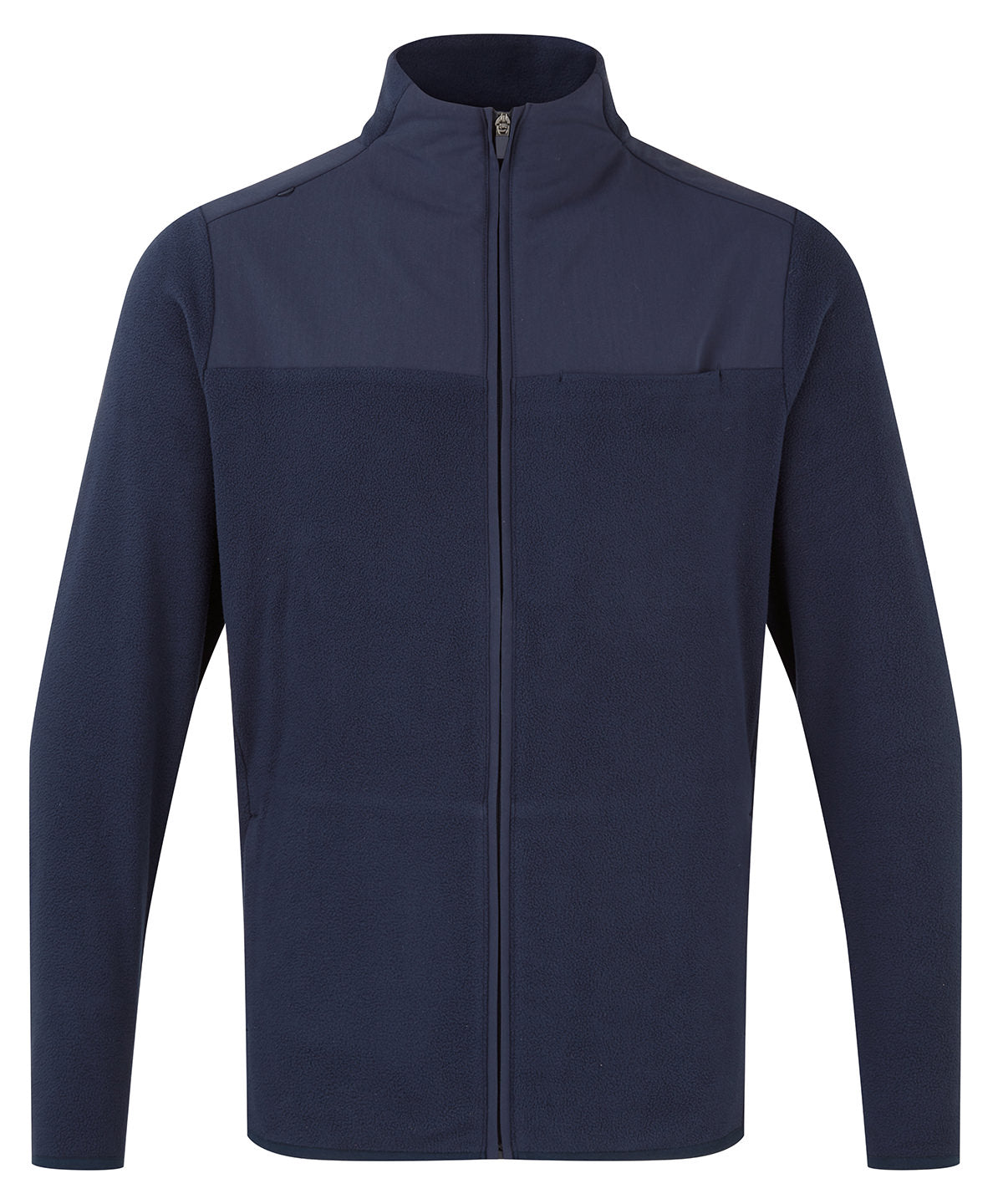 'Agility' men's panelled fleece jacket - Navy