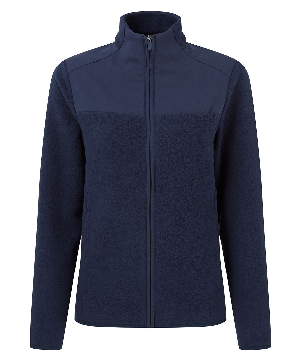 'Agility' women's panelled fleece jacket - Navy