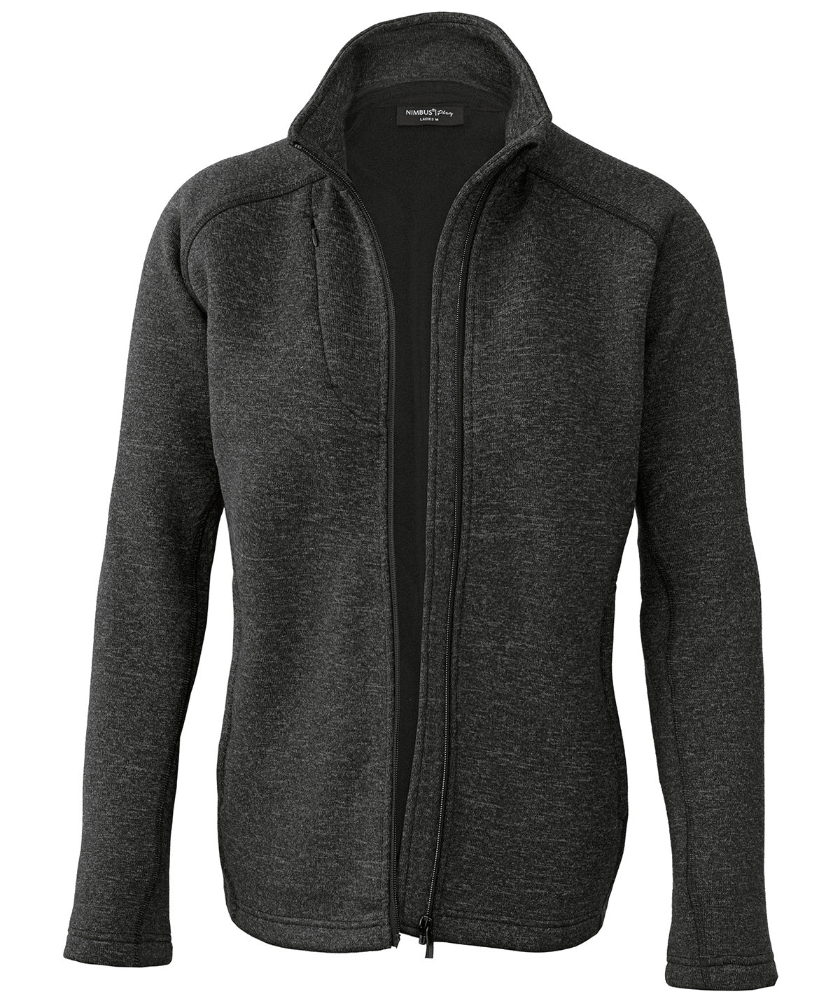 Women’s Montana – knitted fleece jacket - Dark Grey Melange