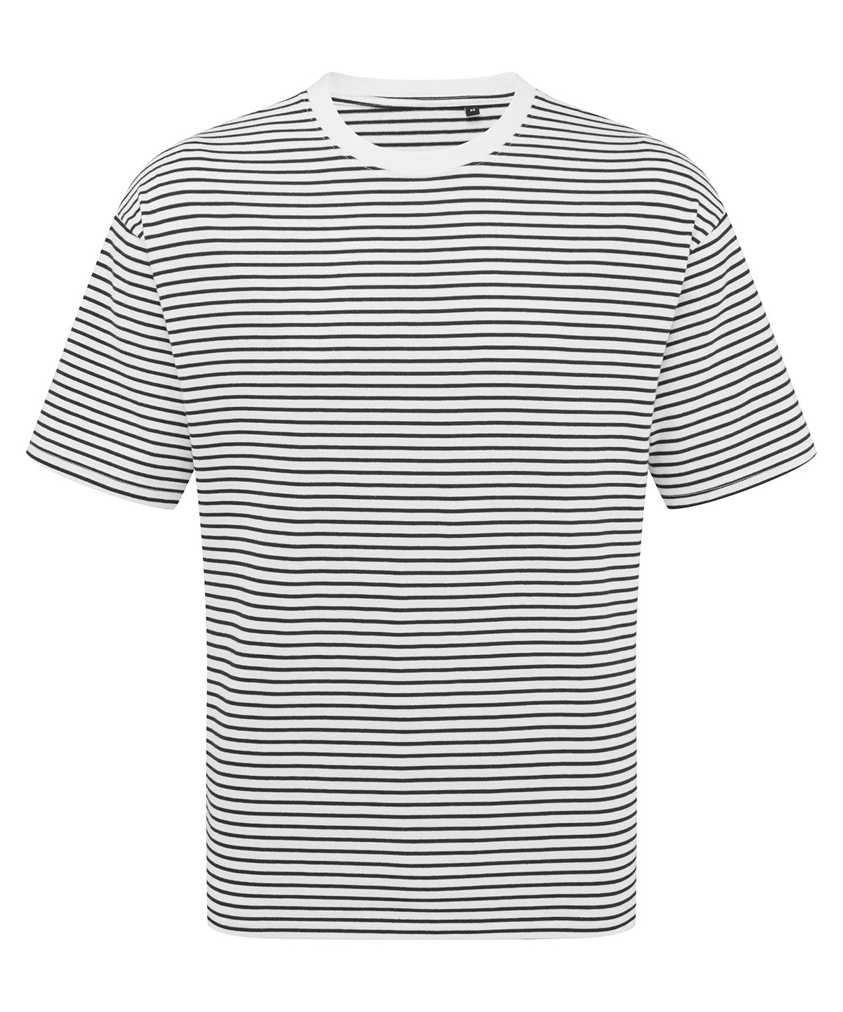 ‘Utility 2.0’ oversized t-shirt - Black/White Stripe