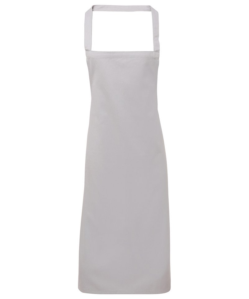 100% Organic Cotton Bib Apron - Silver