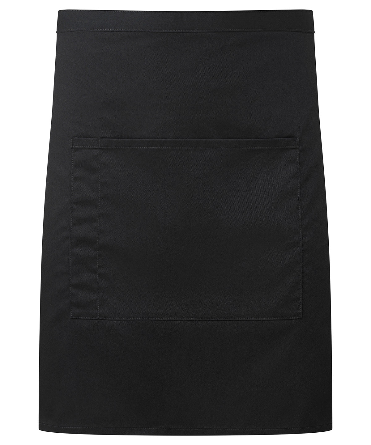 ‘Colours collection’ mid-length pocket apron - Black