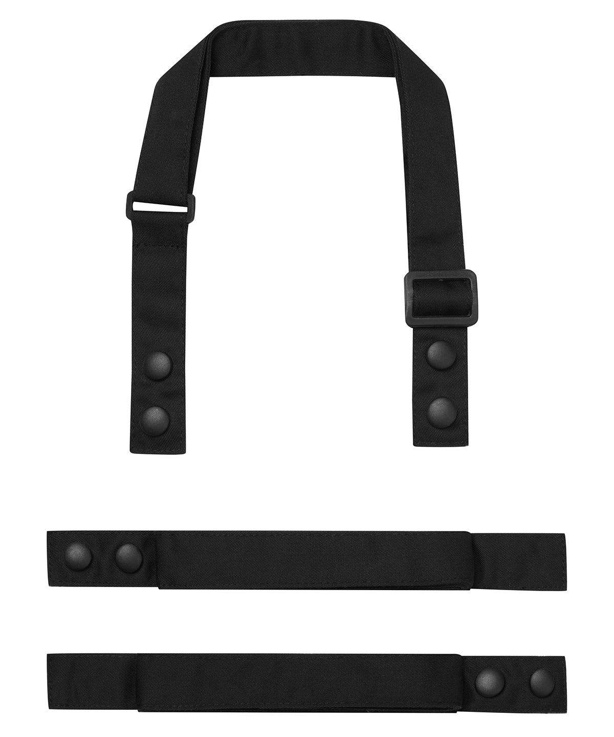 ‘Swap & Pop’ Customisable Apron – Straps - Black