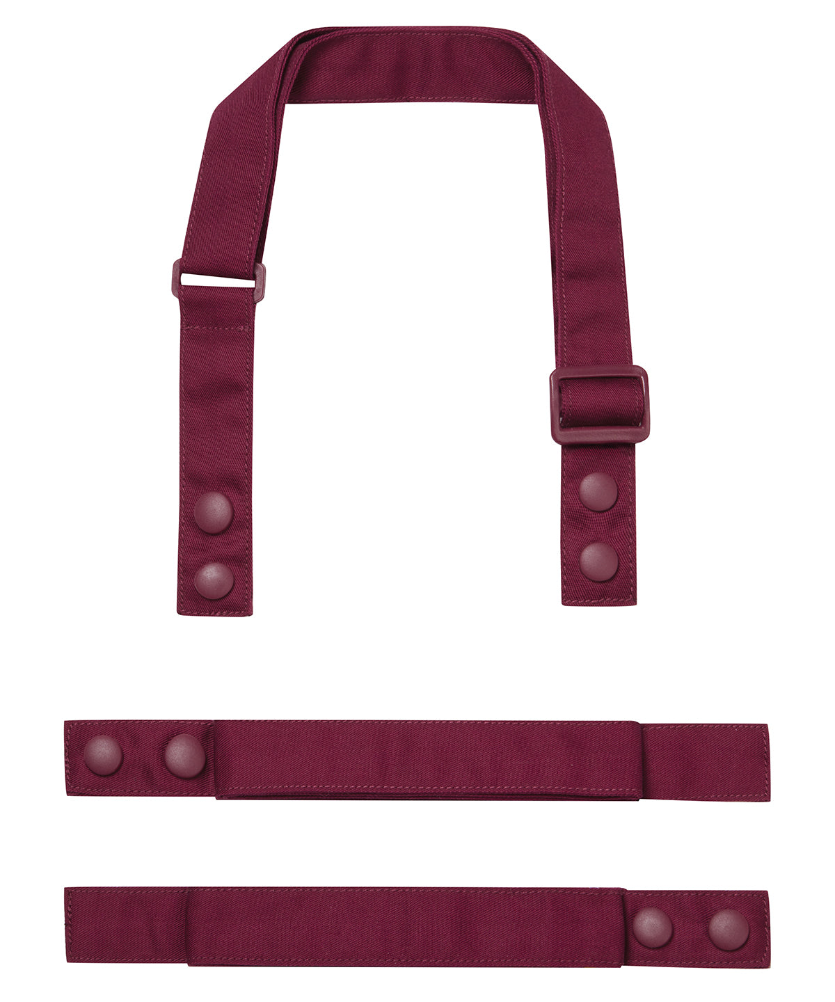 ‘Swap & Pop’ Customisable Apron – Straps - Burgundy
