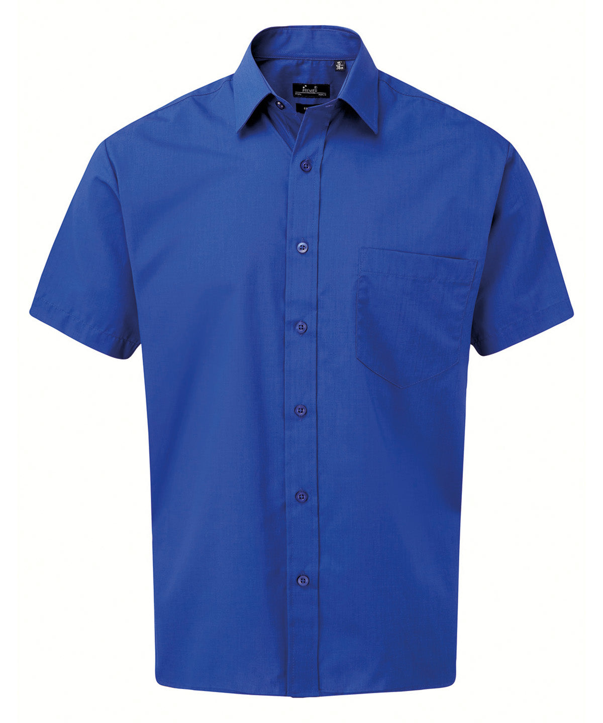 Short sleeve poplin shirt - Royal*