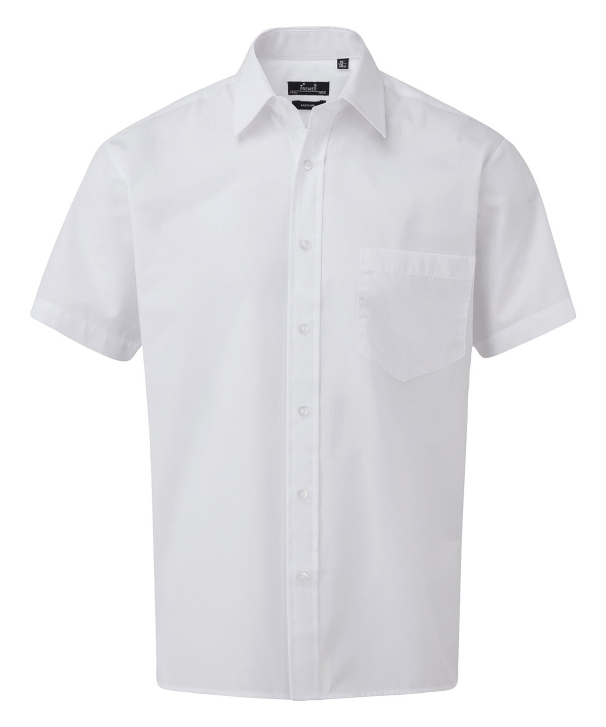 Short sleeve poplin shirt - White*