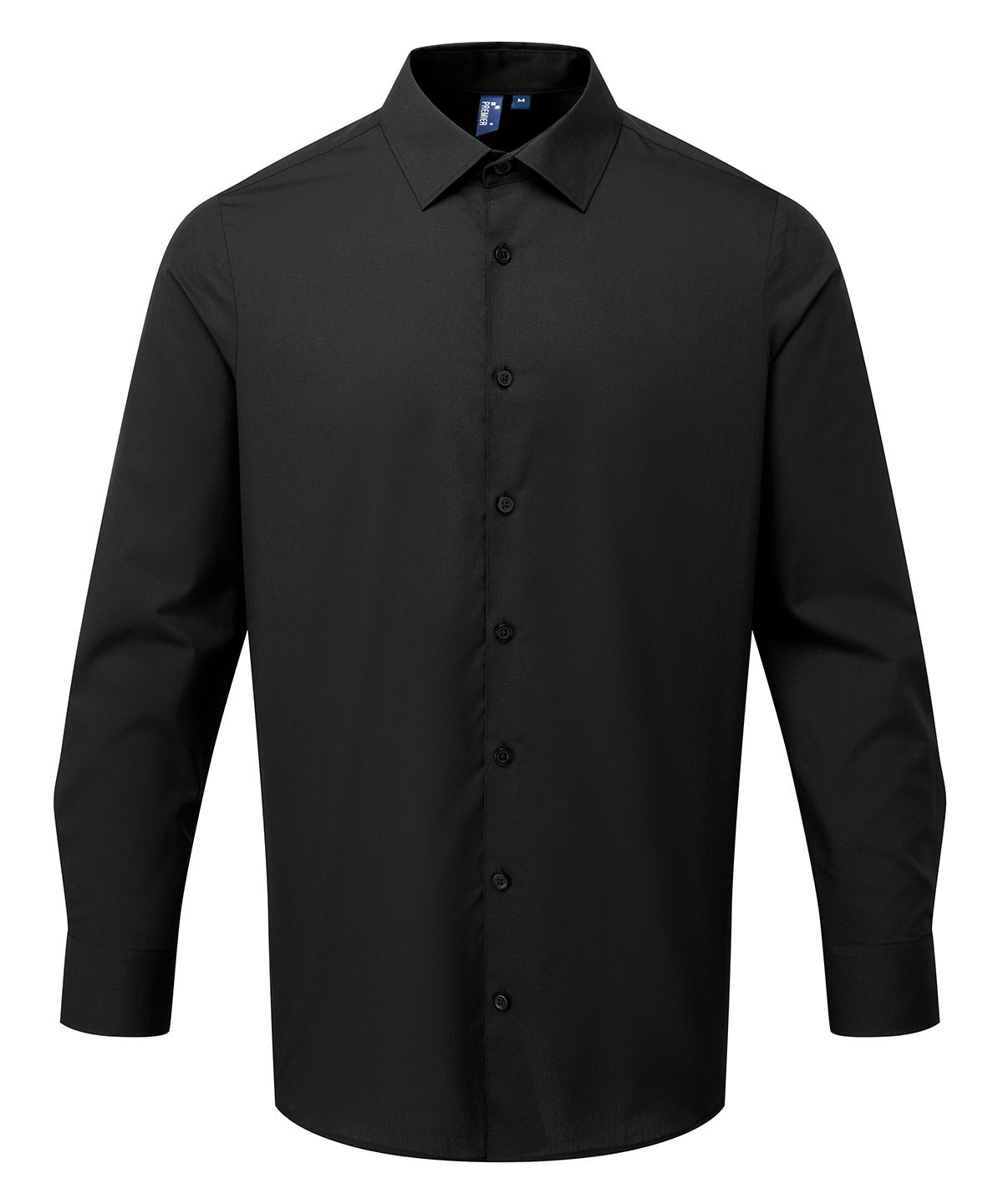 Long sleeve ‘Recyclight’ poplin shirt - Black