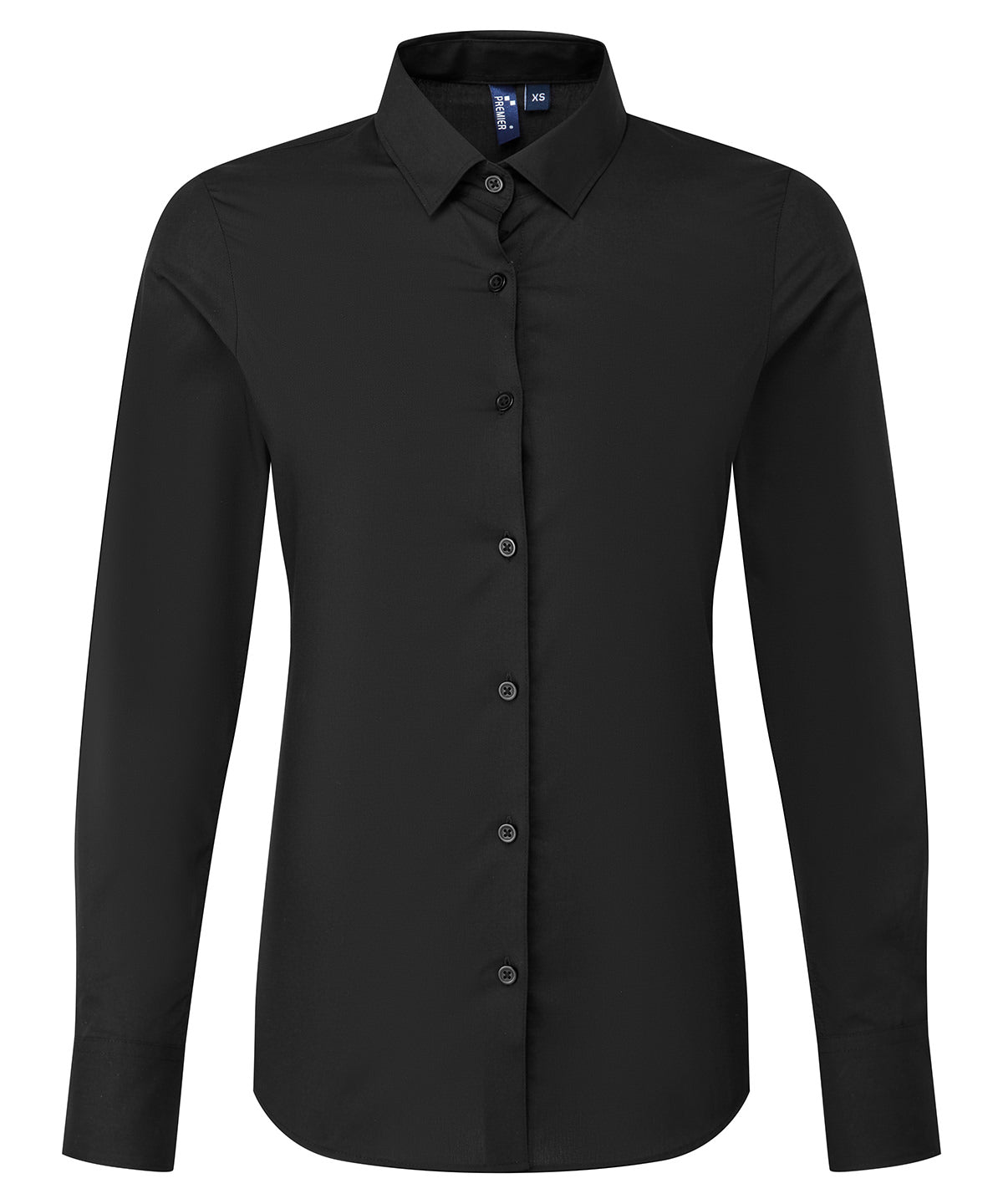 Women’s long sleeve ‘Recyclight’ poplin shirt - Black