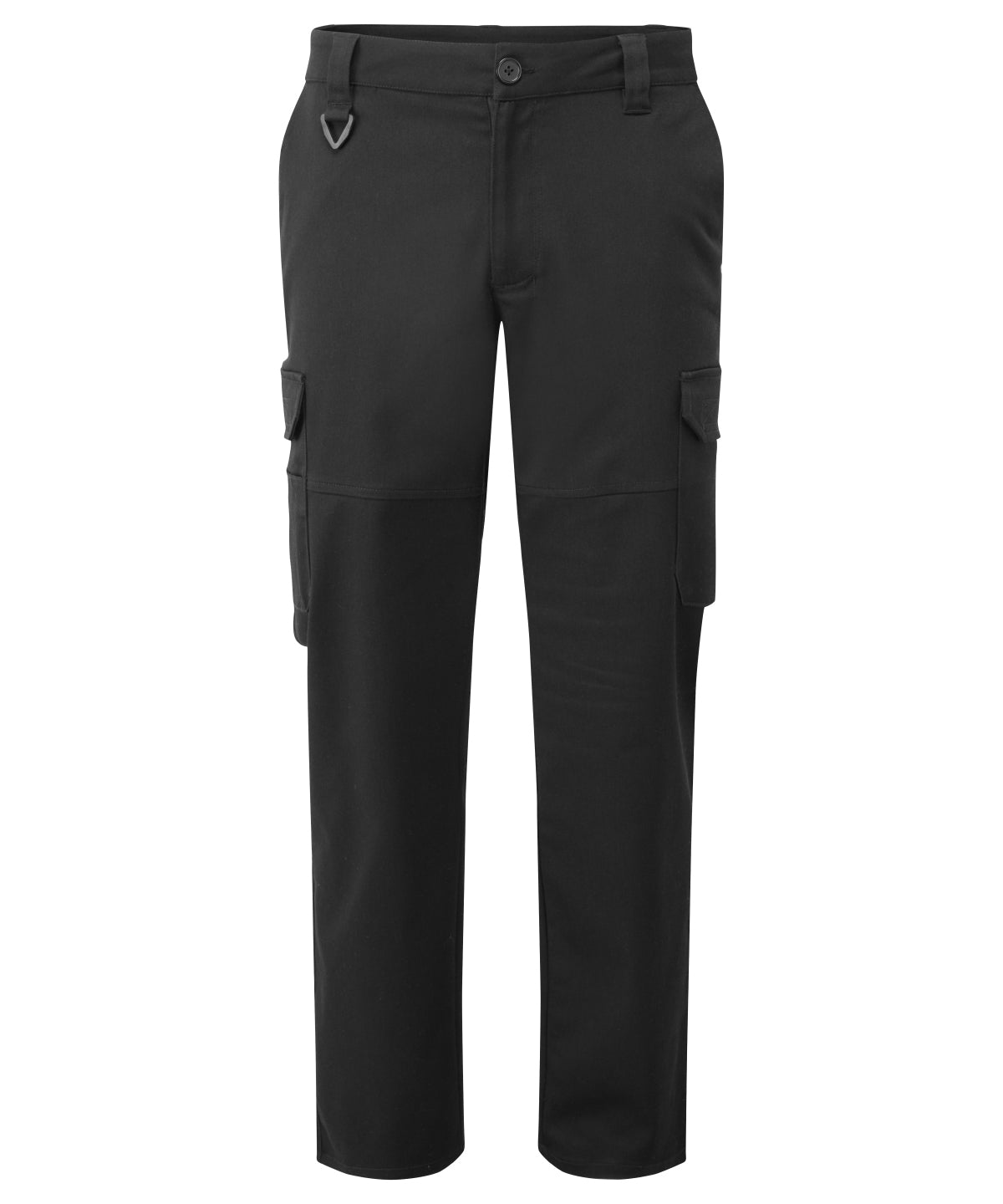 Stretchchecker work cargo trousers - Black
