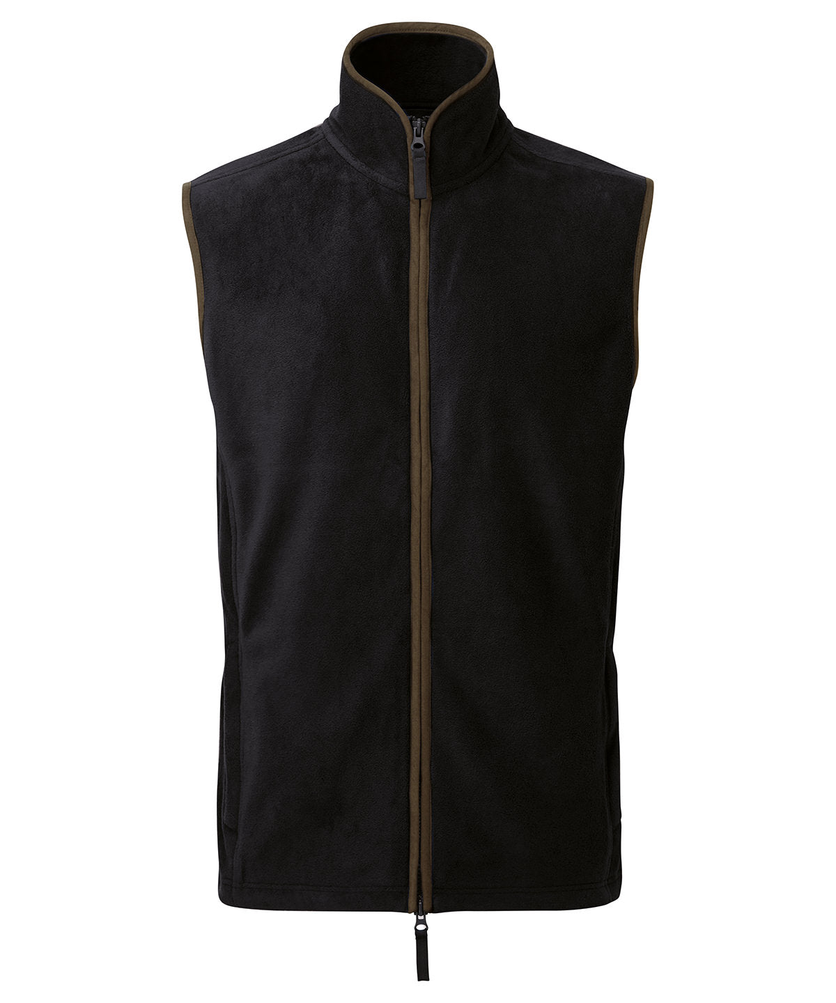 Artisan fleece gilet - Black/Brown