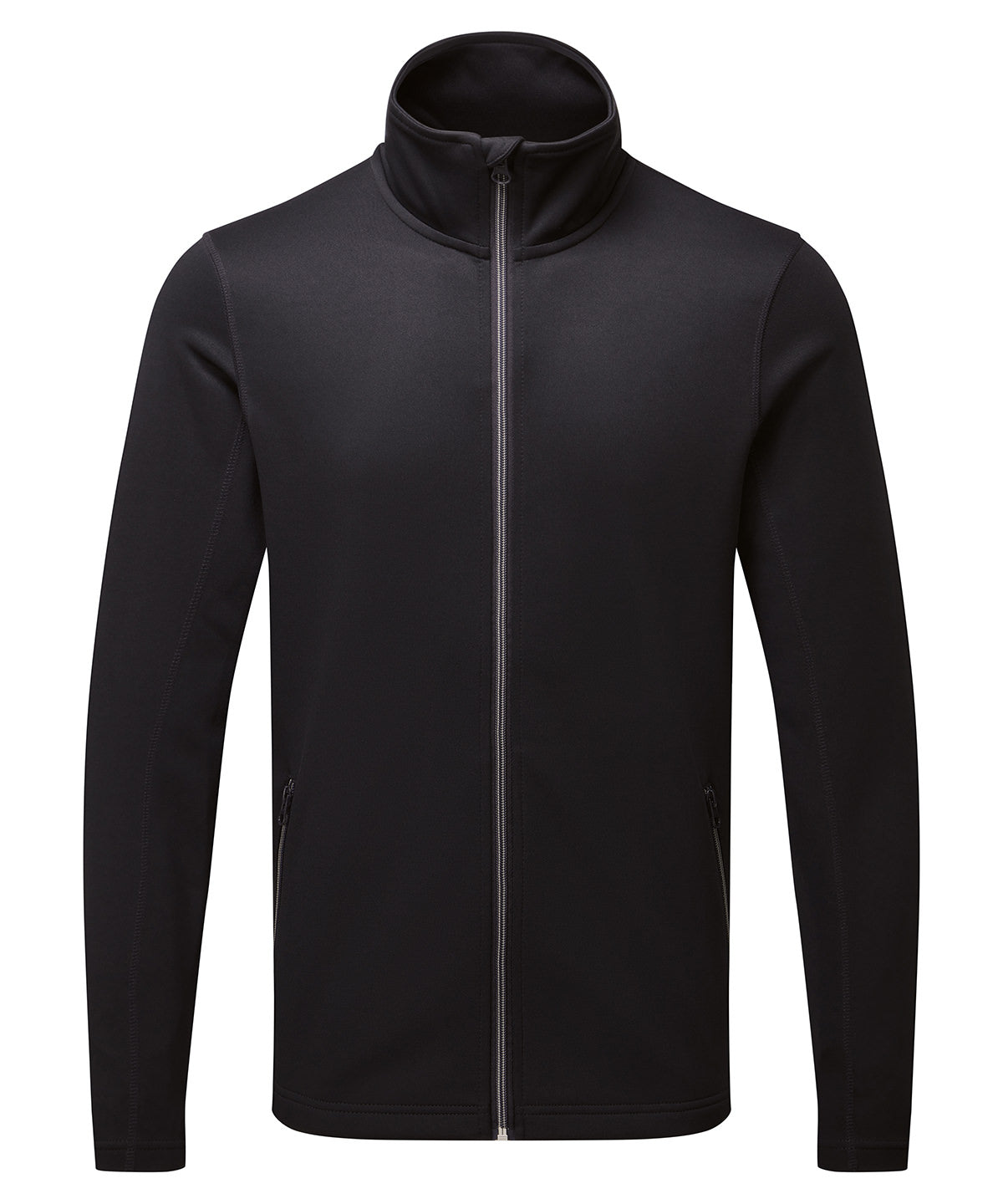 Men's spun dyed sustainable zip-through sweatshirt - Black