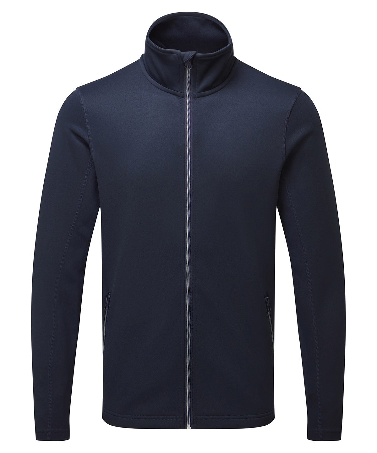 Men's spun dyed sustainable zip-through sweatshirt - French Navy
