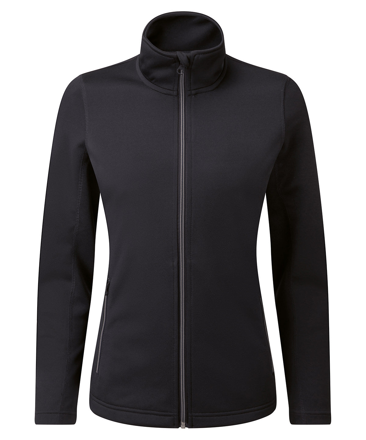 Women’s Spun Dyed Recycled Zip-Through Sweat - Black