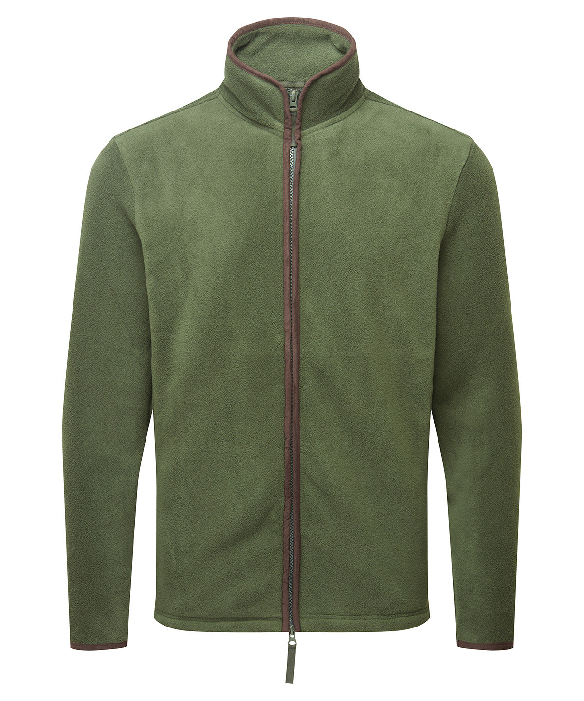 Artisan fleece jacket - Moss Green/Brown