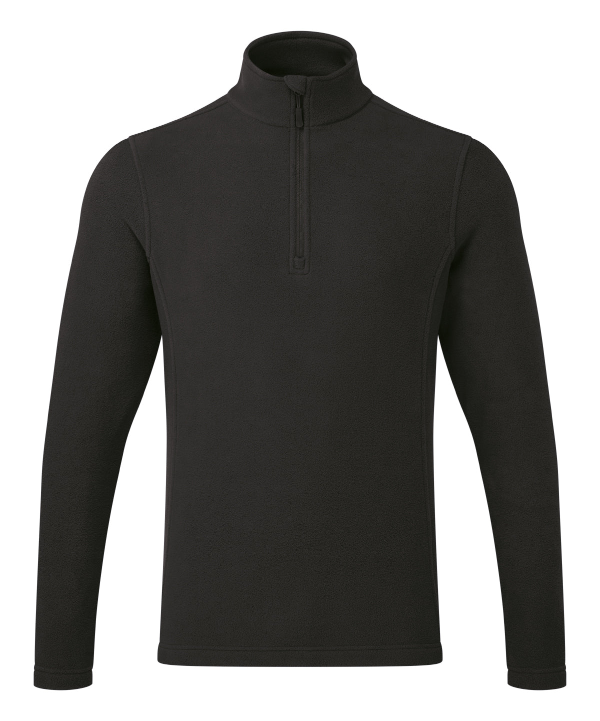 Unisex ‘Recyclight’ 1/4 zip microfleece - Black