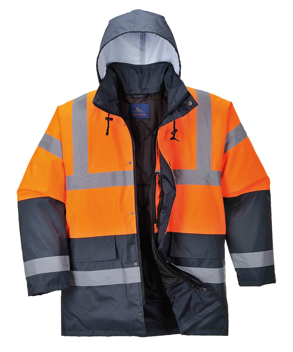 Hi-vis traffic jacket (S466/S467) - Orange/Navy