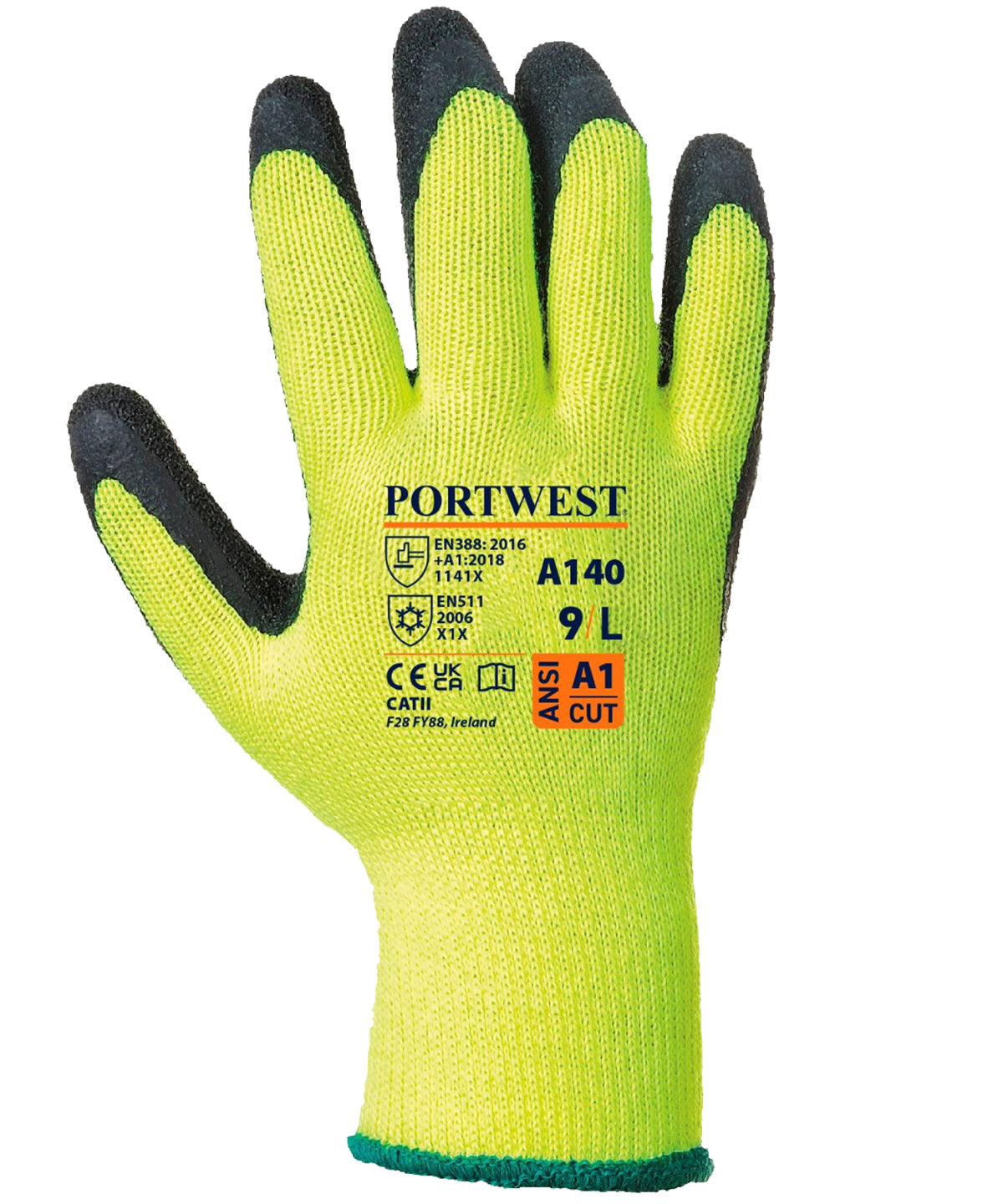 Thermal grip glove (A140) - Black