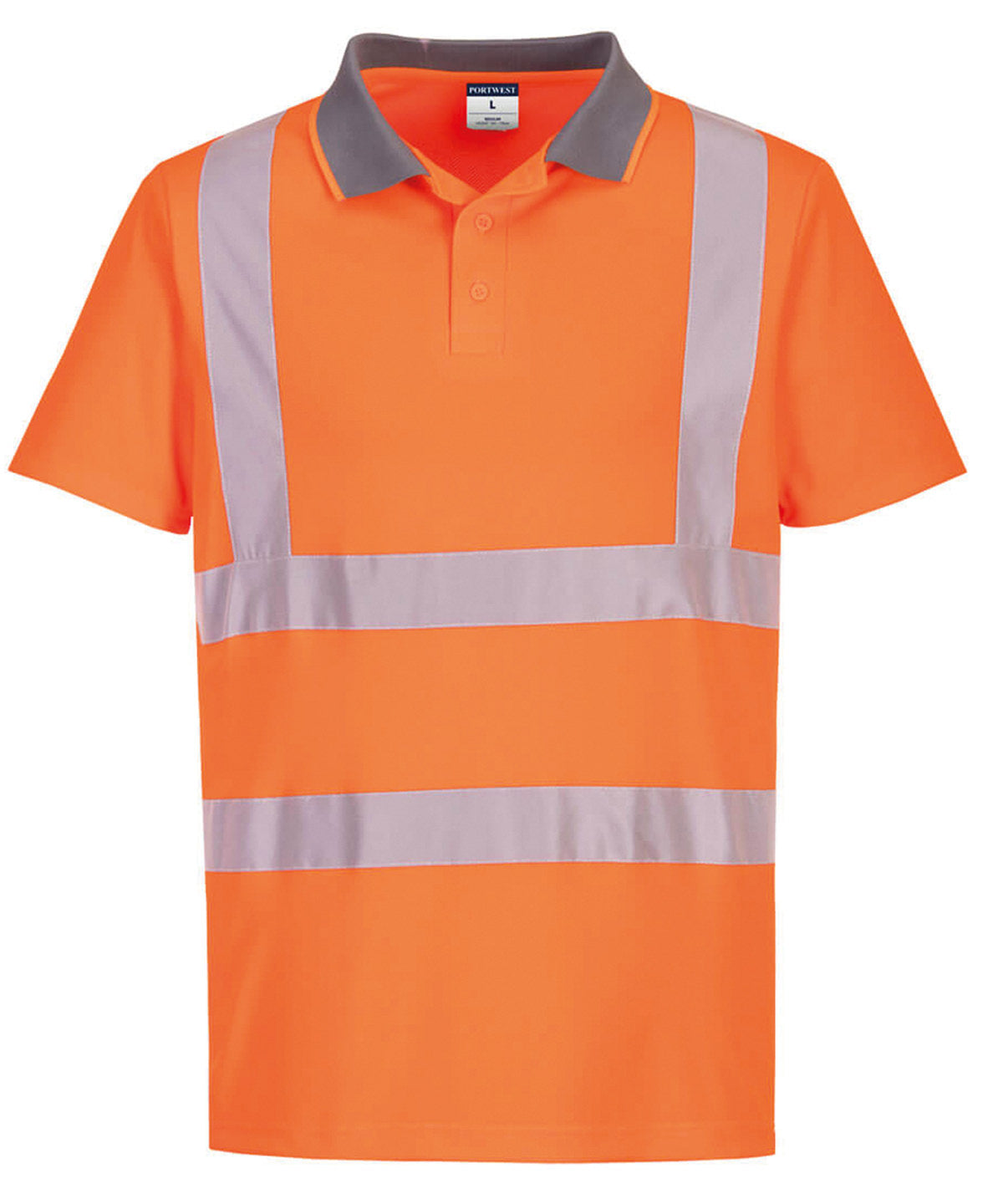 Eco Hi-vis short sleeve polo (EC10) - Orange