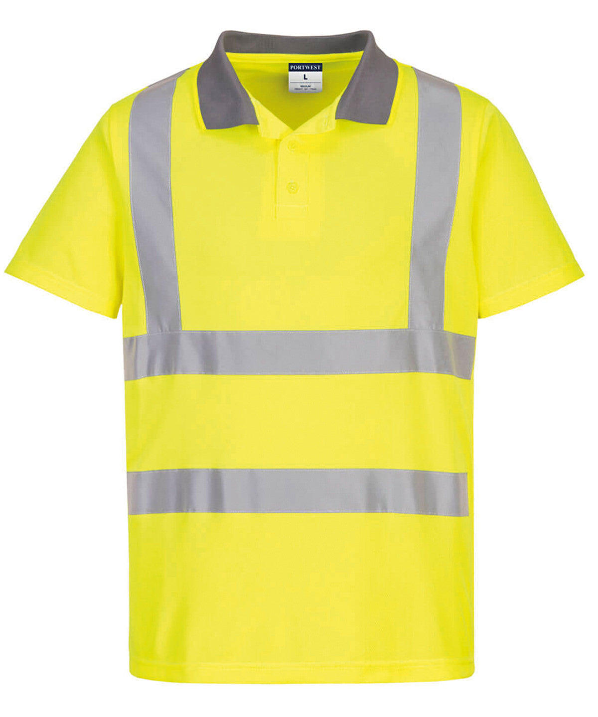 Eco Hi-vis short sleeve polo (EC10) - Yellow