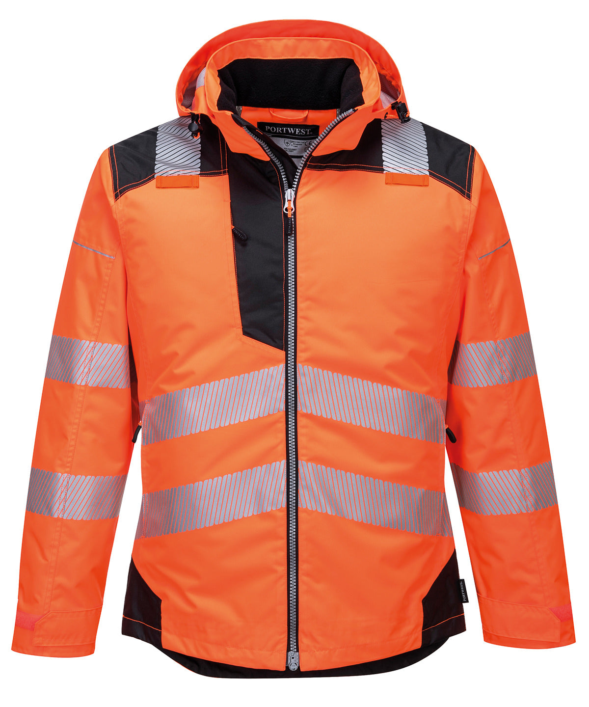 PW3 Hi-vis winter jacket (T400) - Orange/Black
