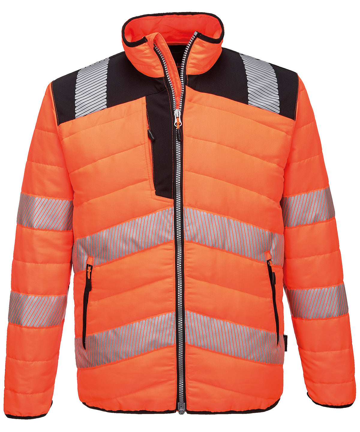 PW3 Hi-vis baffle jacket (PW371) - Orange/Black