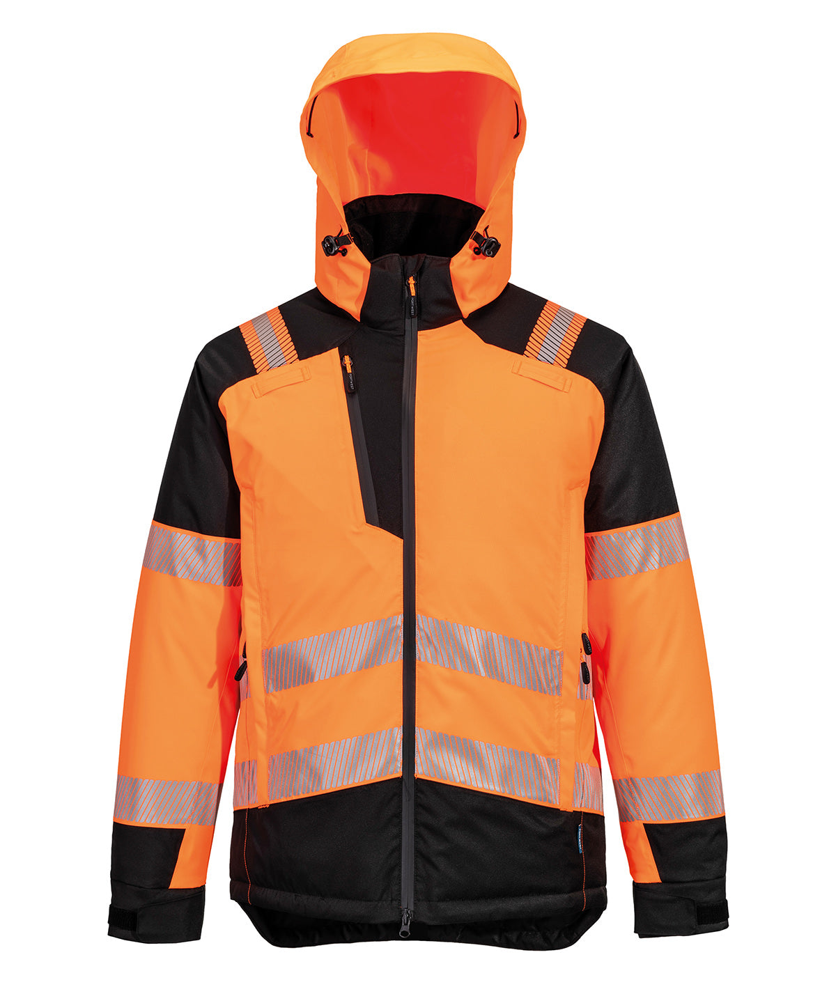 PW3 Hi-vis winter jacket (T160) - Orange/Black