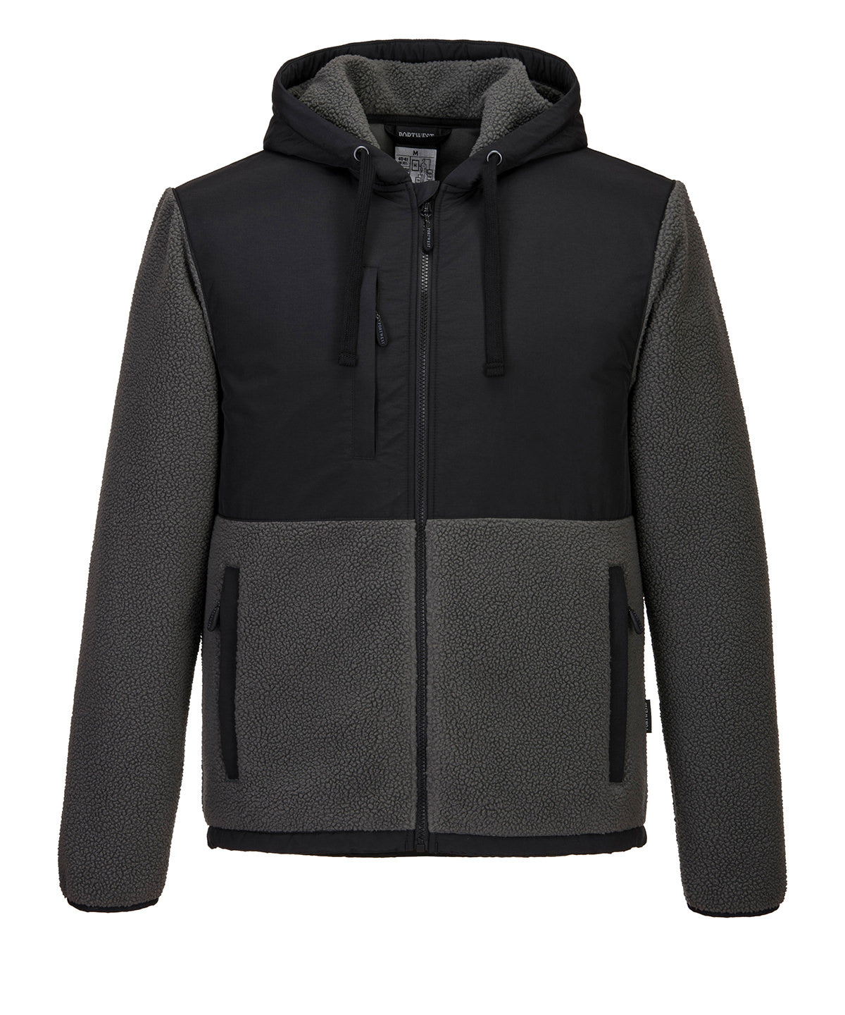 KX3 Borg fleece (KX371) - Black/Grey