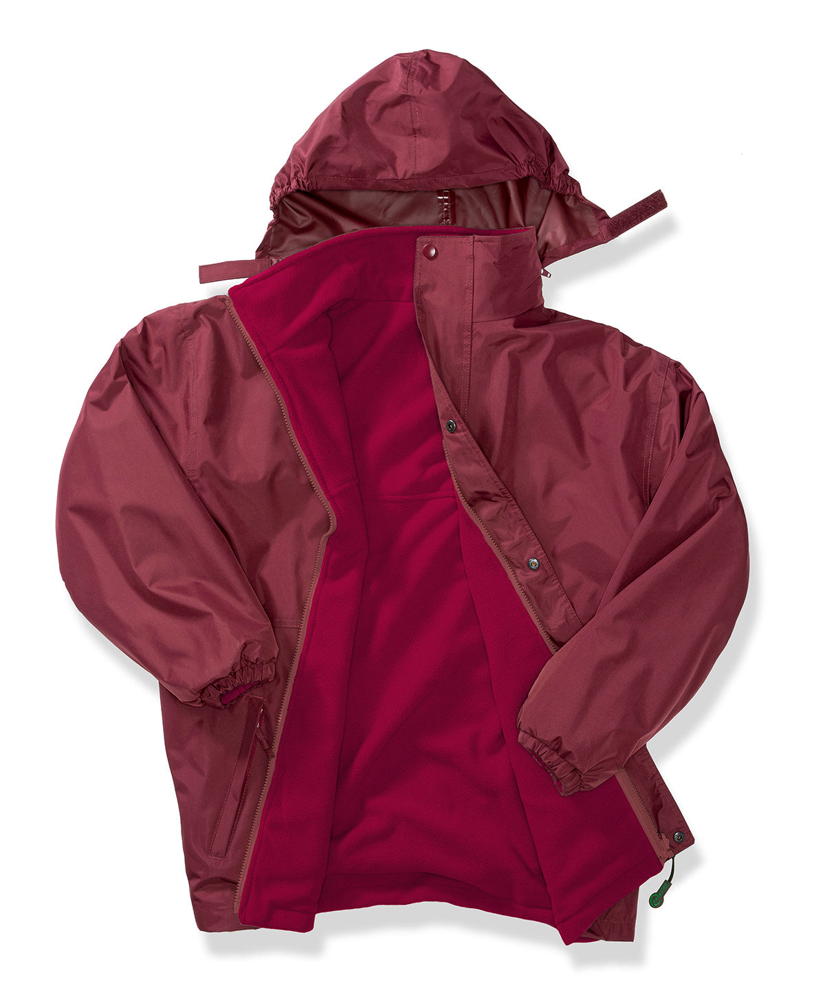 Recycled StormDri 6000 coat - Burgundy/Burgundy