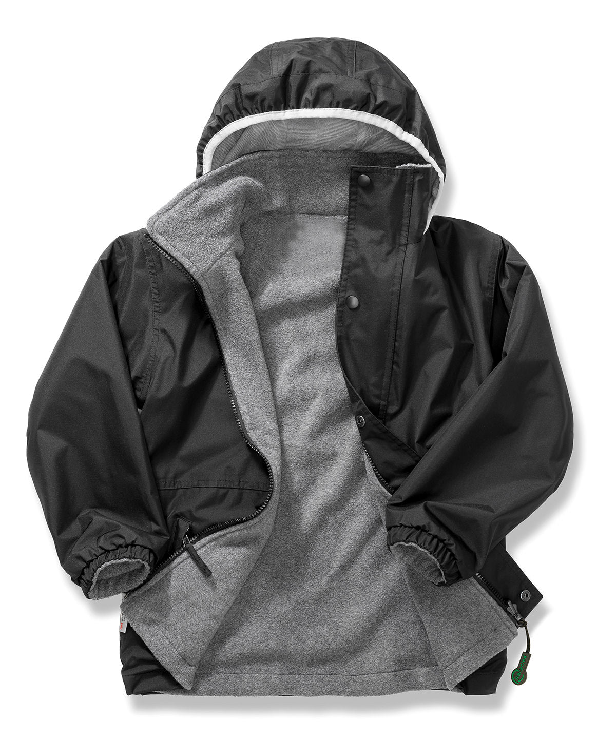 Junior & youth Recycled StormDri 6000 coat - Black/Grey