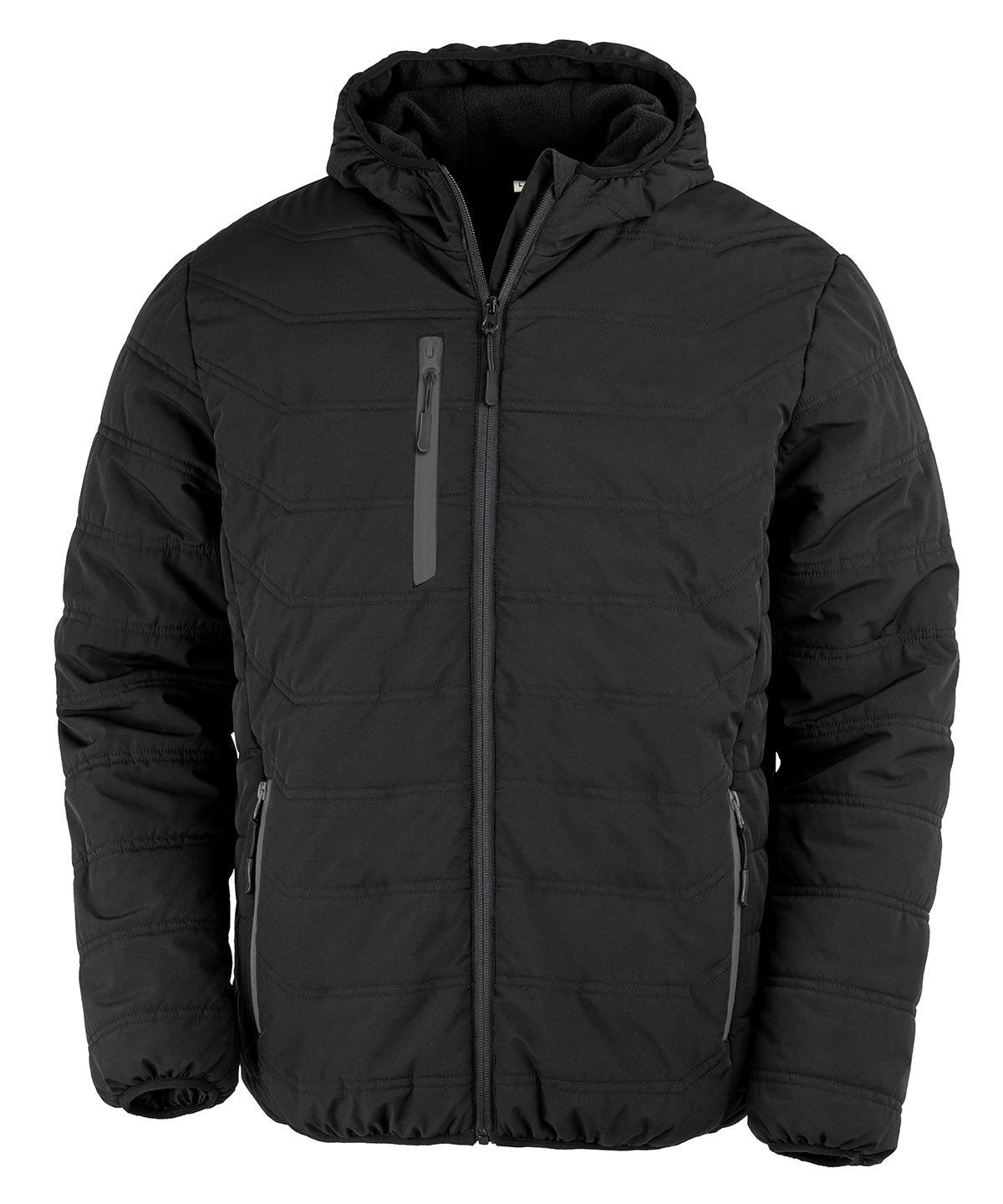 Recycled compass padded winter jacket - Black/Black