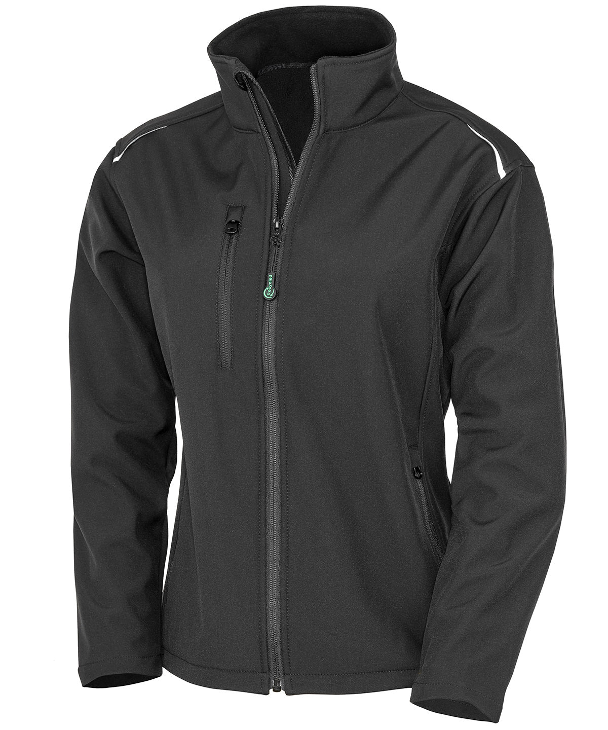 Women's recycled 3-layer printable softshell jacket - Black