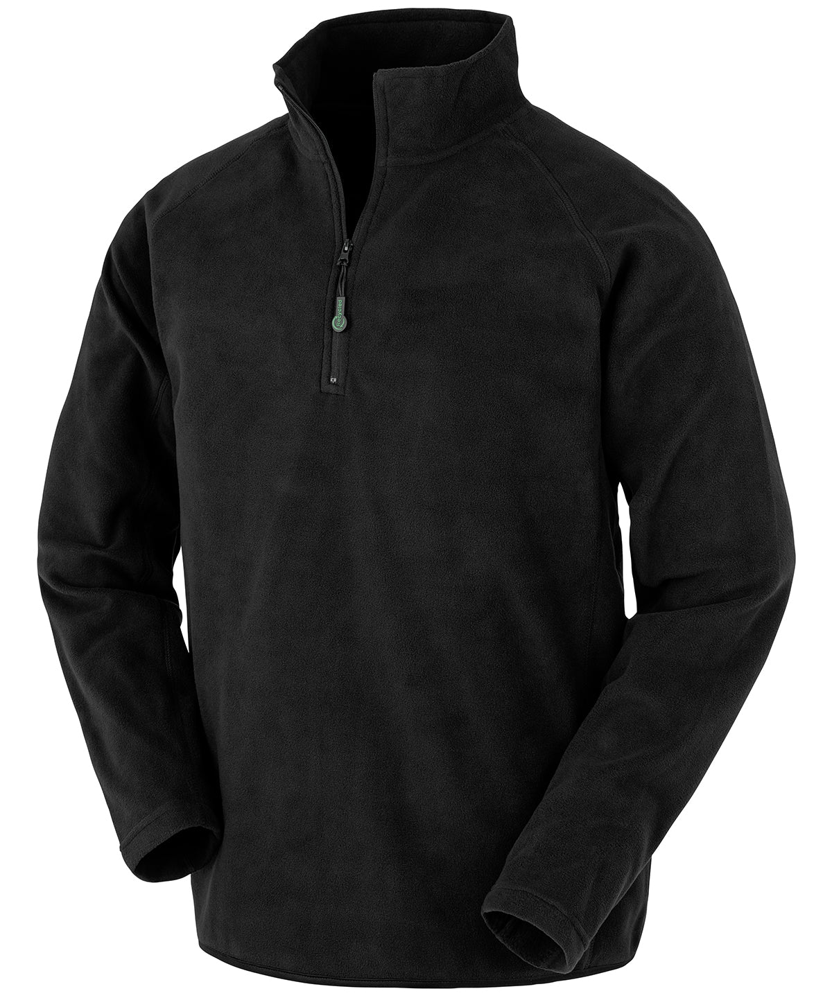Recycled microfleece top - Black