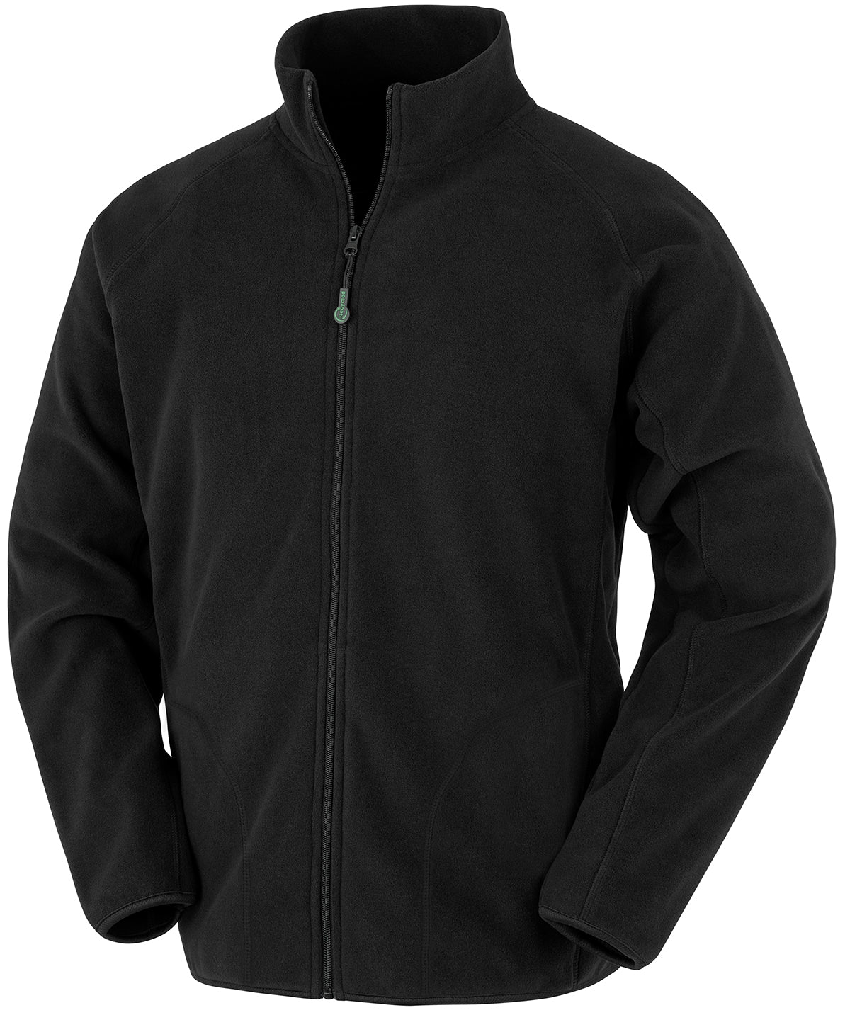 Recycled microfleece jacket - Black