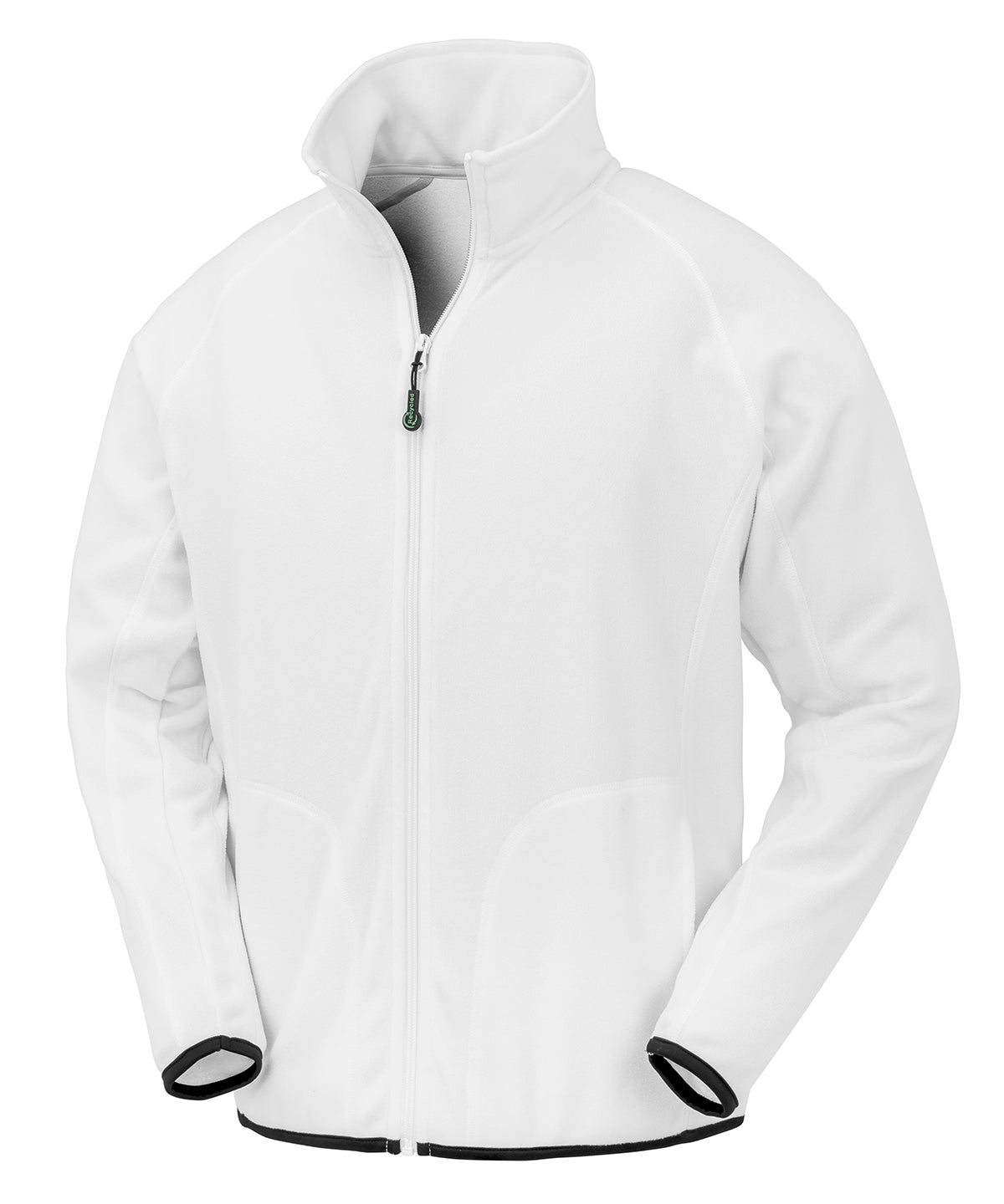 Recycled microfleece jacket - White