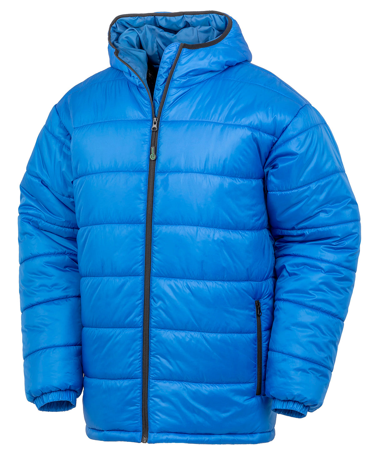 Recycled hooded padded parka - Royal