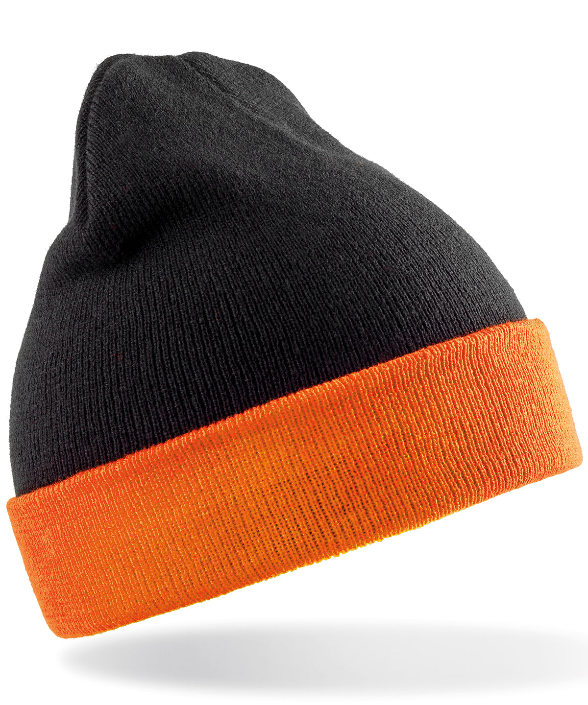 Recycled compass beanie - Black/Orange