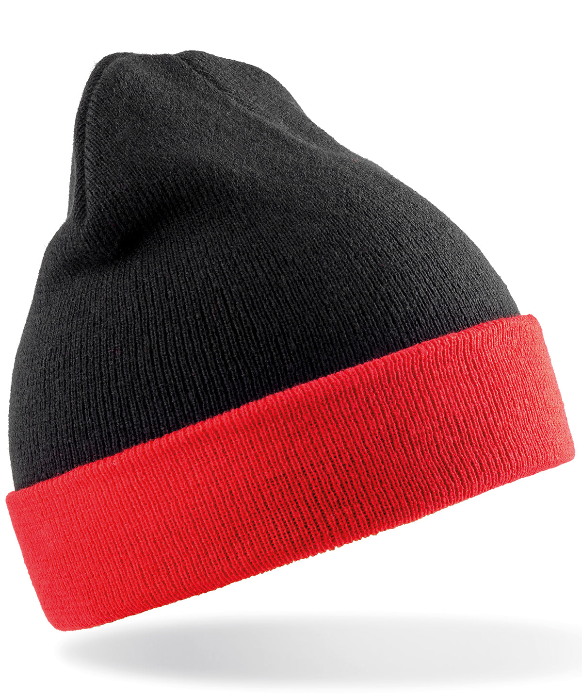 Recycled compass beanie - Black/Red