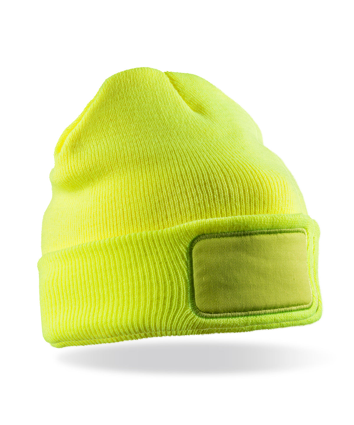 Recycled ThinsulateTM printers beanie - Fluorescent Yellow